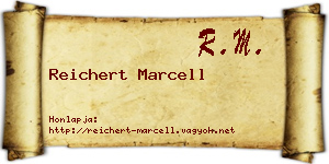 Reichert Marcell névjegykártya